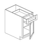 BASE CABINET - 1 DRAWER, 1 DOOR