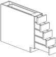 BASE SPICE DRAWER CABINET