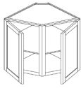 BASE END CORNER CABINET